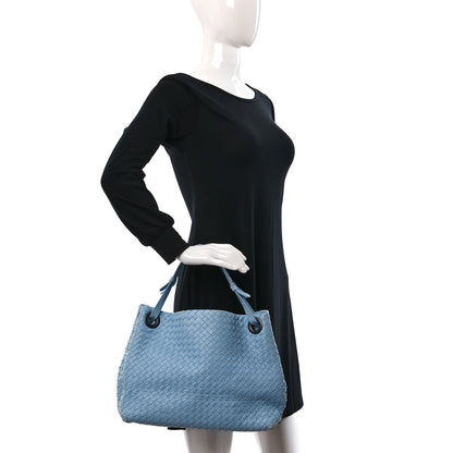 Bottega Veneta Nappa Intrecciato Medium Garda Bag Light Blue 2 of 11