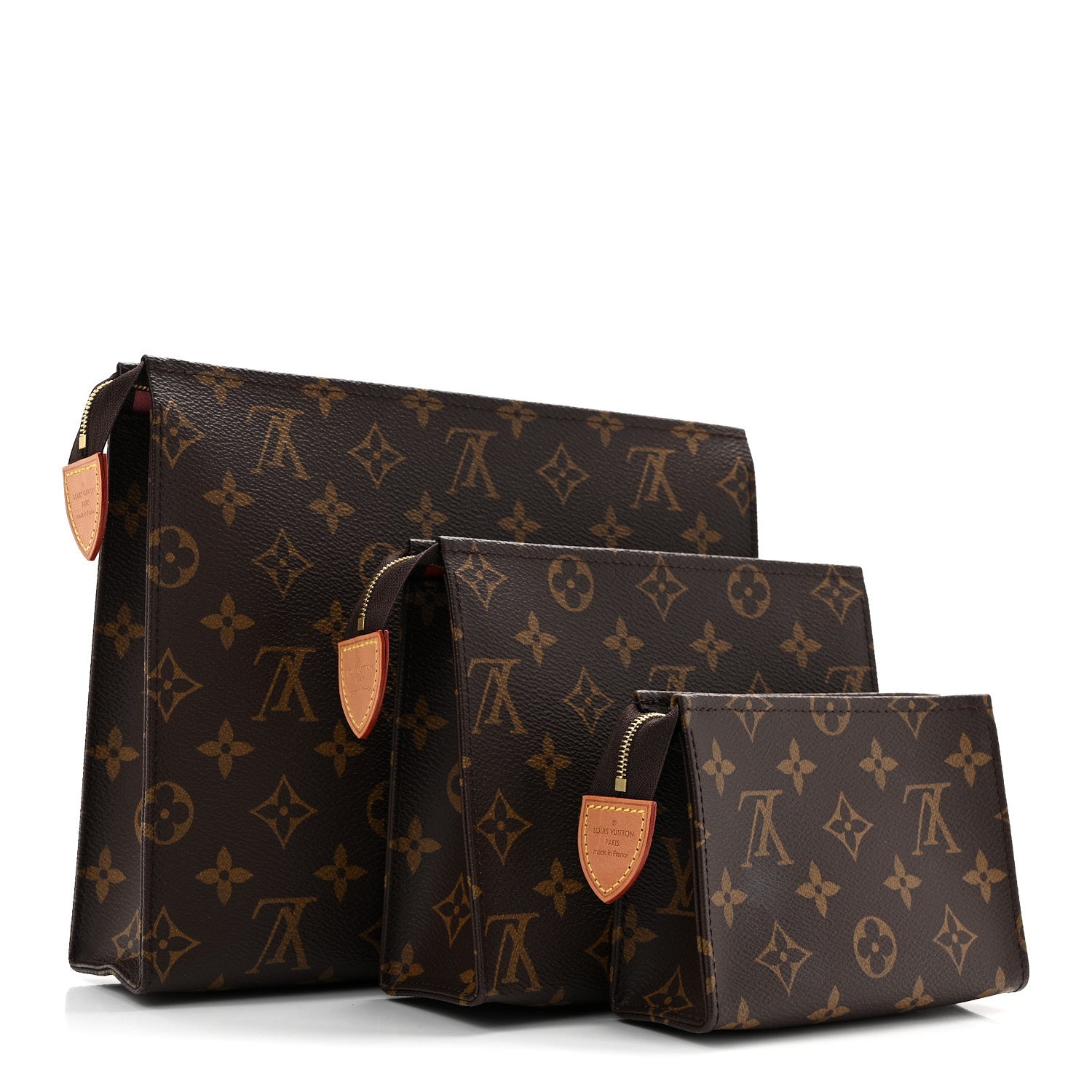Louis Vuitton Monogram Trio Toilet Pouch Set 3 of 9