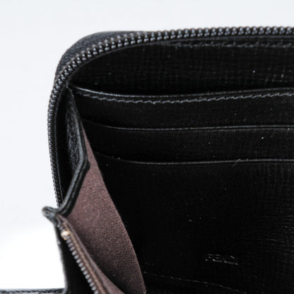 Fendi Zucca Spalmati Zip Around Wallet Black 8 of 8