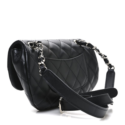 Chanel Calfskin Quilted CC Uniform Flap Belt Bag Black 3 of 11