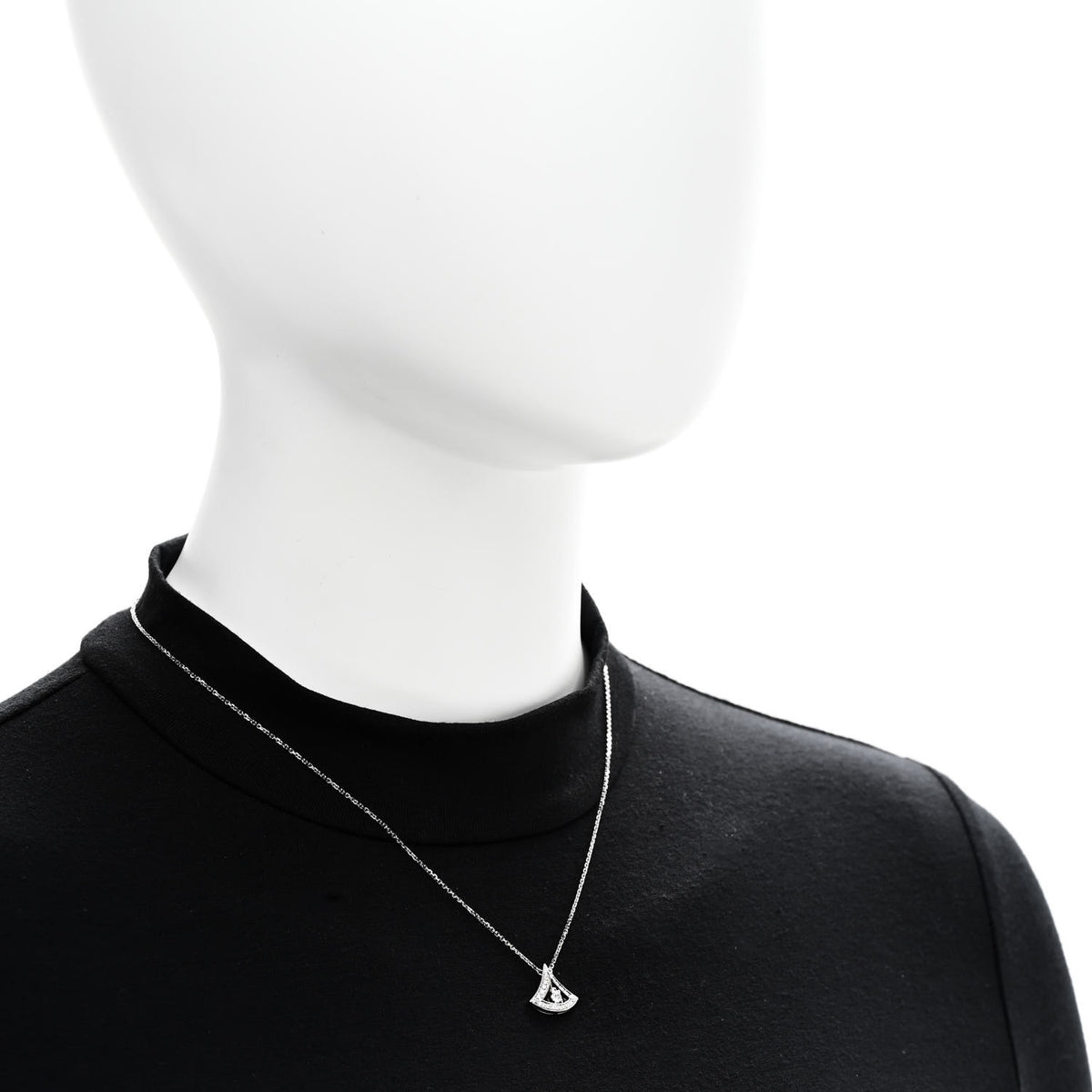 18K White Gold Diamond Divas' Dream Pave Openwork Necklace