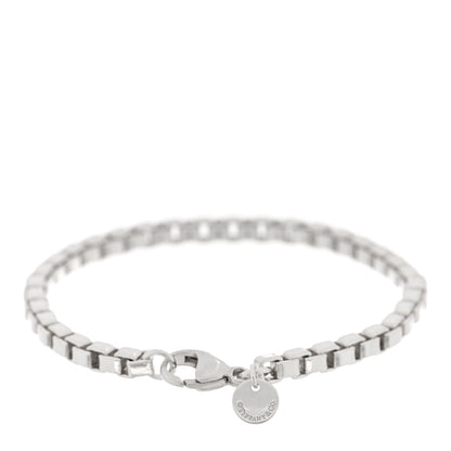 Tiffany Sterling Silver 4mm Venetian Link Bracelet 2 of 4