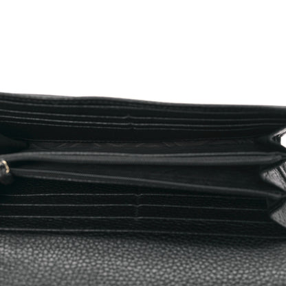 Gucci Pebbled Calfskin Large Soho Continental Wallet Black 5 of 10
