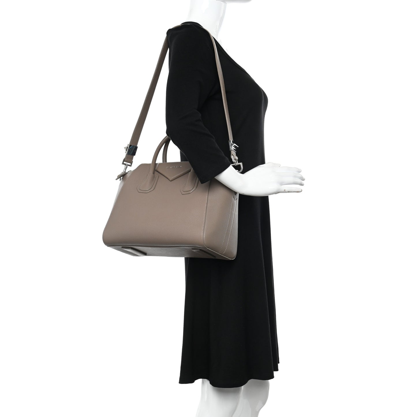 Sugar Goatskin Small Antigona Mastic