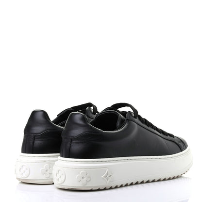 Louis Vuitton Calfskin Time Out Sneakers 35.5 Black 4 of 10
