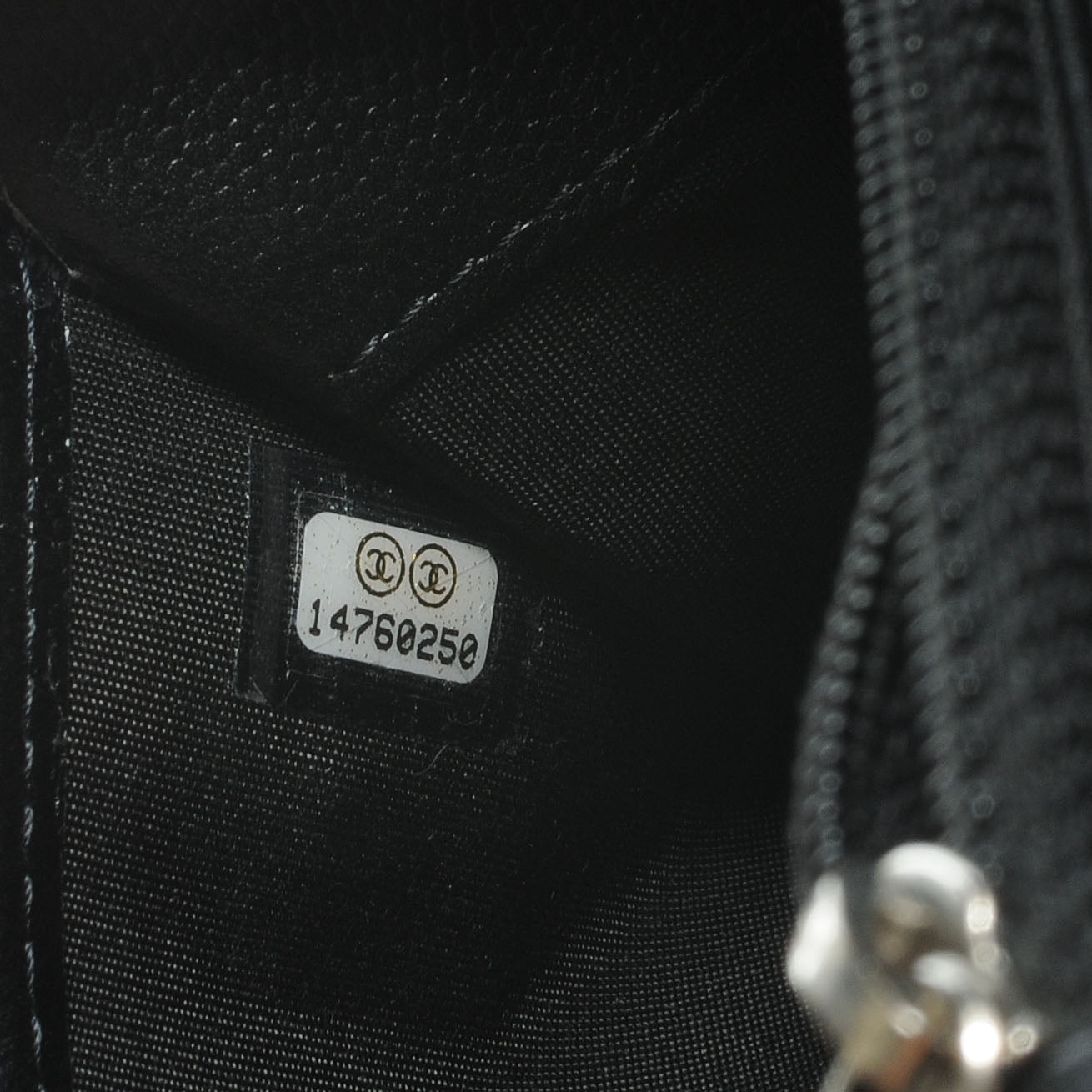 Chanel Caviar CC Wallet on Chain Black 7 of 7