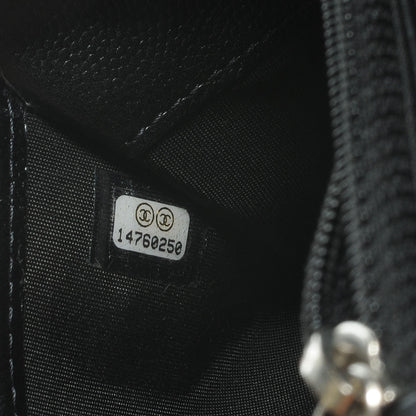 Chanel Caviar CC Wallet on Chain Black 7 of 7
