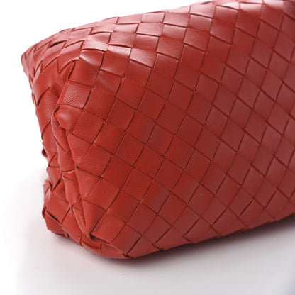 Bottega Veneta Nappa Maxi Intrecciato The Pouch Oversized Clutch Bright Red 6 of 9