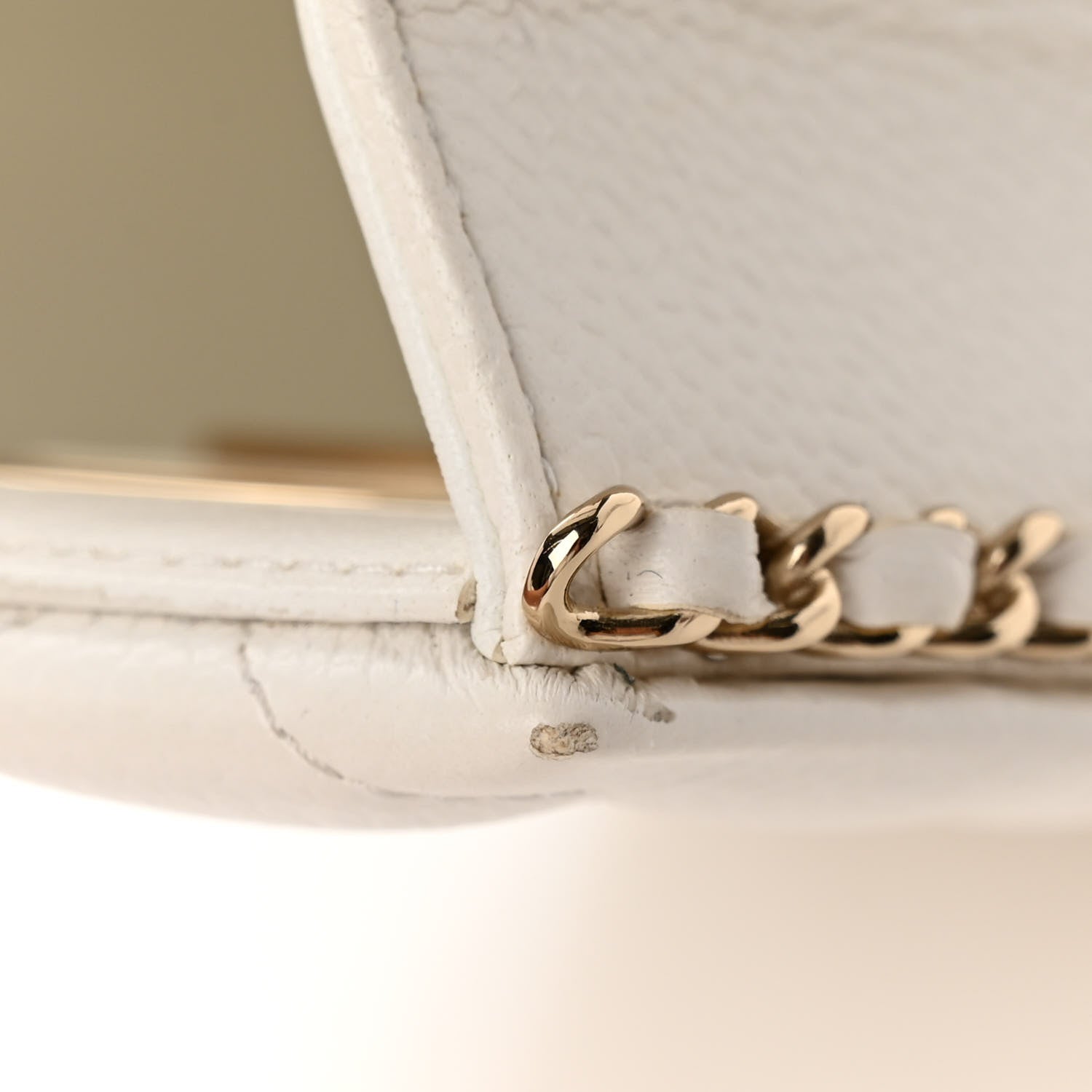 Chanel Caviar Quilted Evening Box Bag White 11 of 11