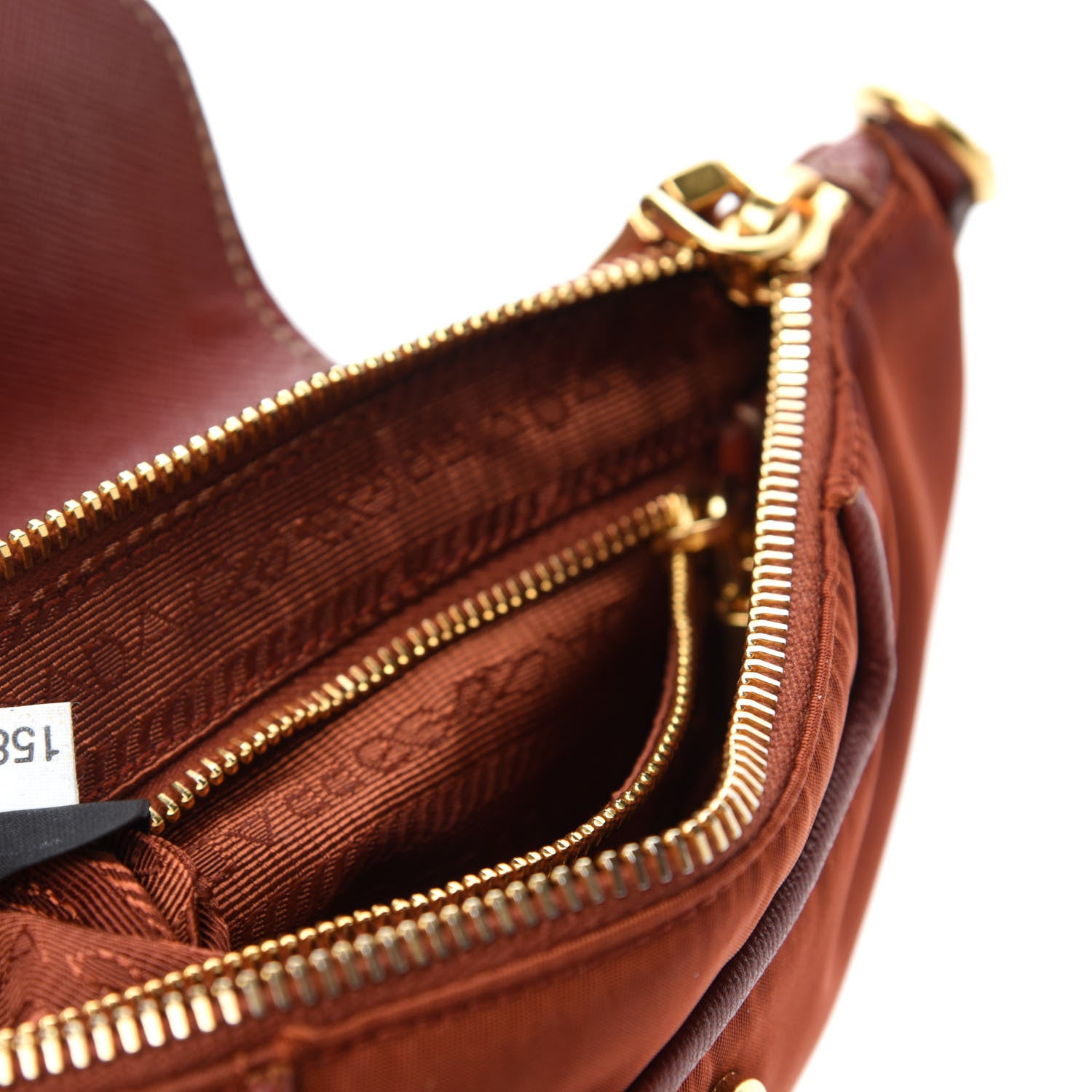 Prada Tessuto Nylon Saffiano Crossbody Bag Bacca 12 of 13
