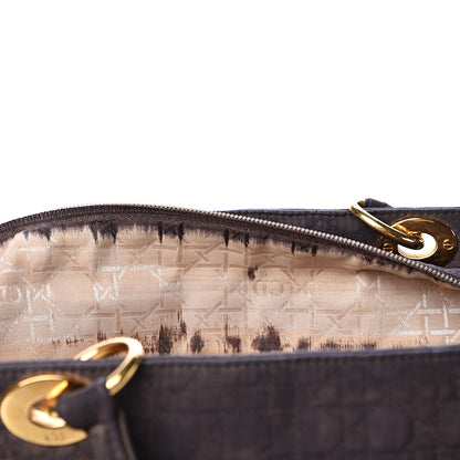 Christian Dior Nylon Cannage Large Lady Dior Tote Brown 13 of 24
