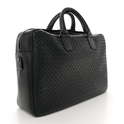 Bottega Veneta Nappa Intrecciato Briefcase Black 3 of 11