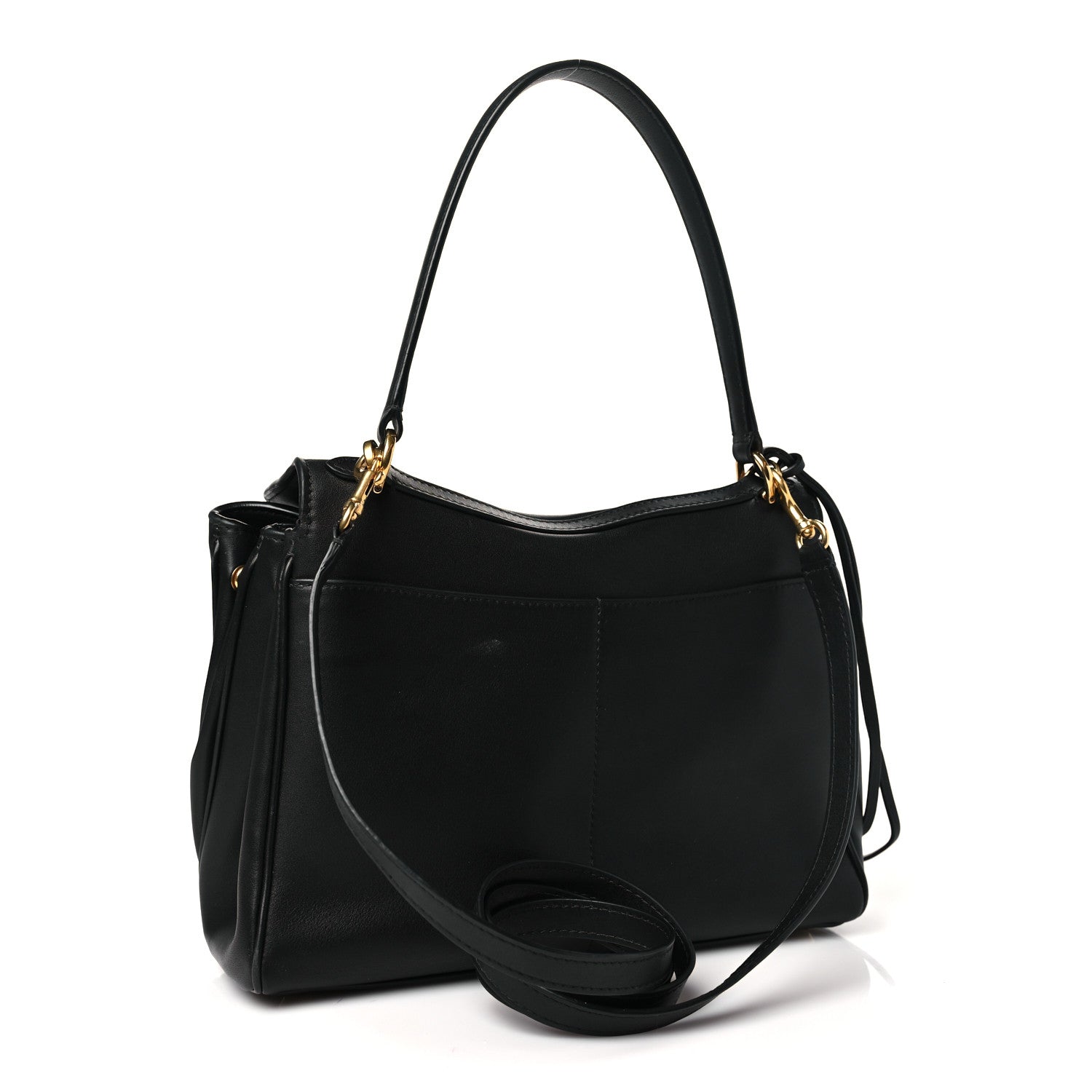 Balenciaga Natural Smooth Calfskin Small Rodeo Top Handle Handbag Black 3 of 10