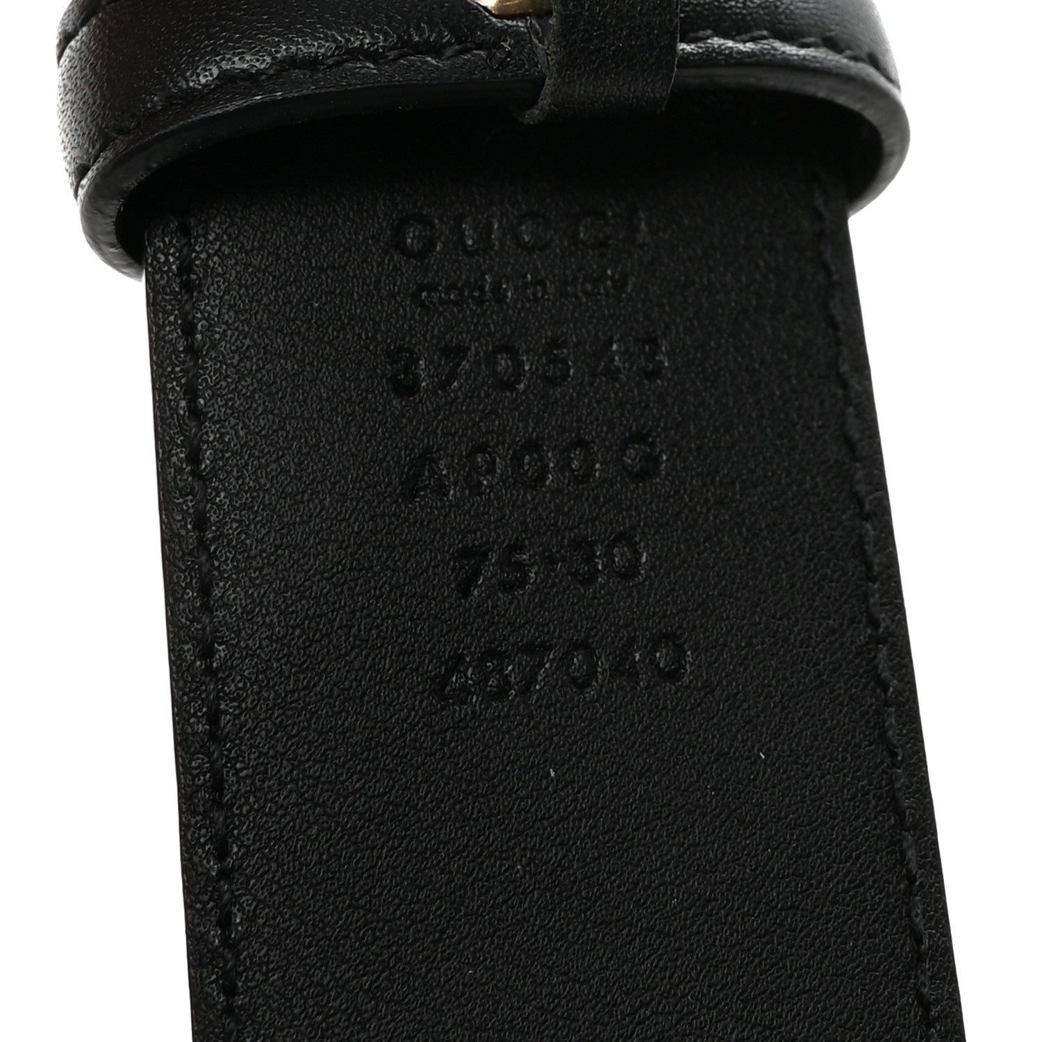 Gucci Calfskin Interlocking G Belt 90 36 Black 75/30 Black 5 of 6