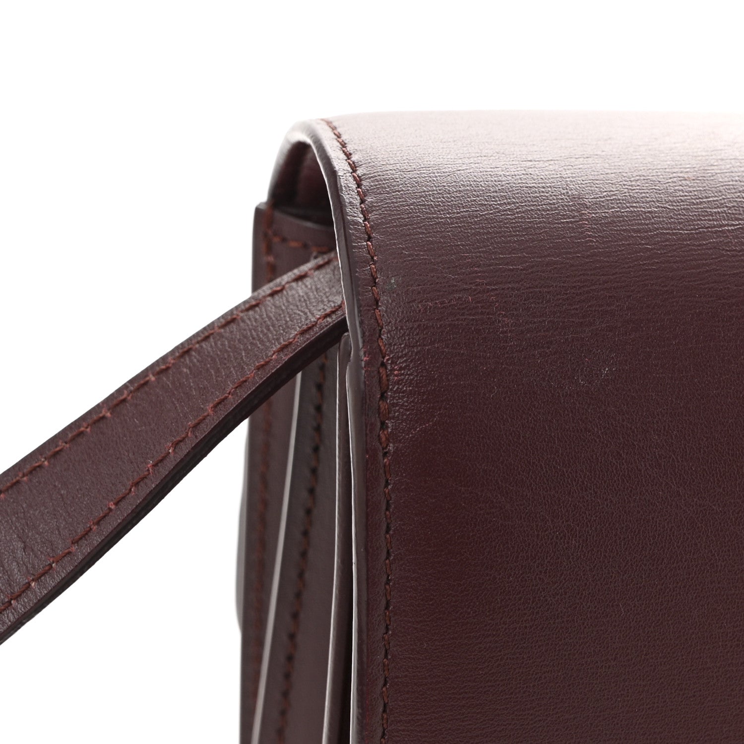 Celine Box Calfskin Small Classic Box Flap Bag Burgundy 11 of 11