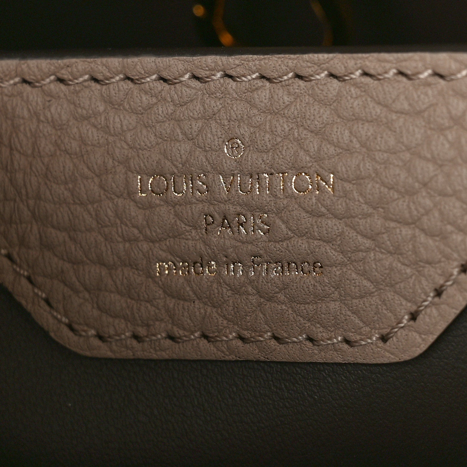 Louis Vuitton Taurillon Capucines BB Galet 6 of 8