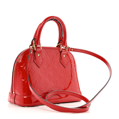Louis Vuitton Vernis Alma BB Cherry 3 of 11