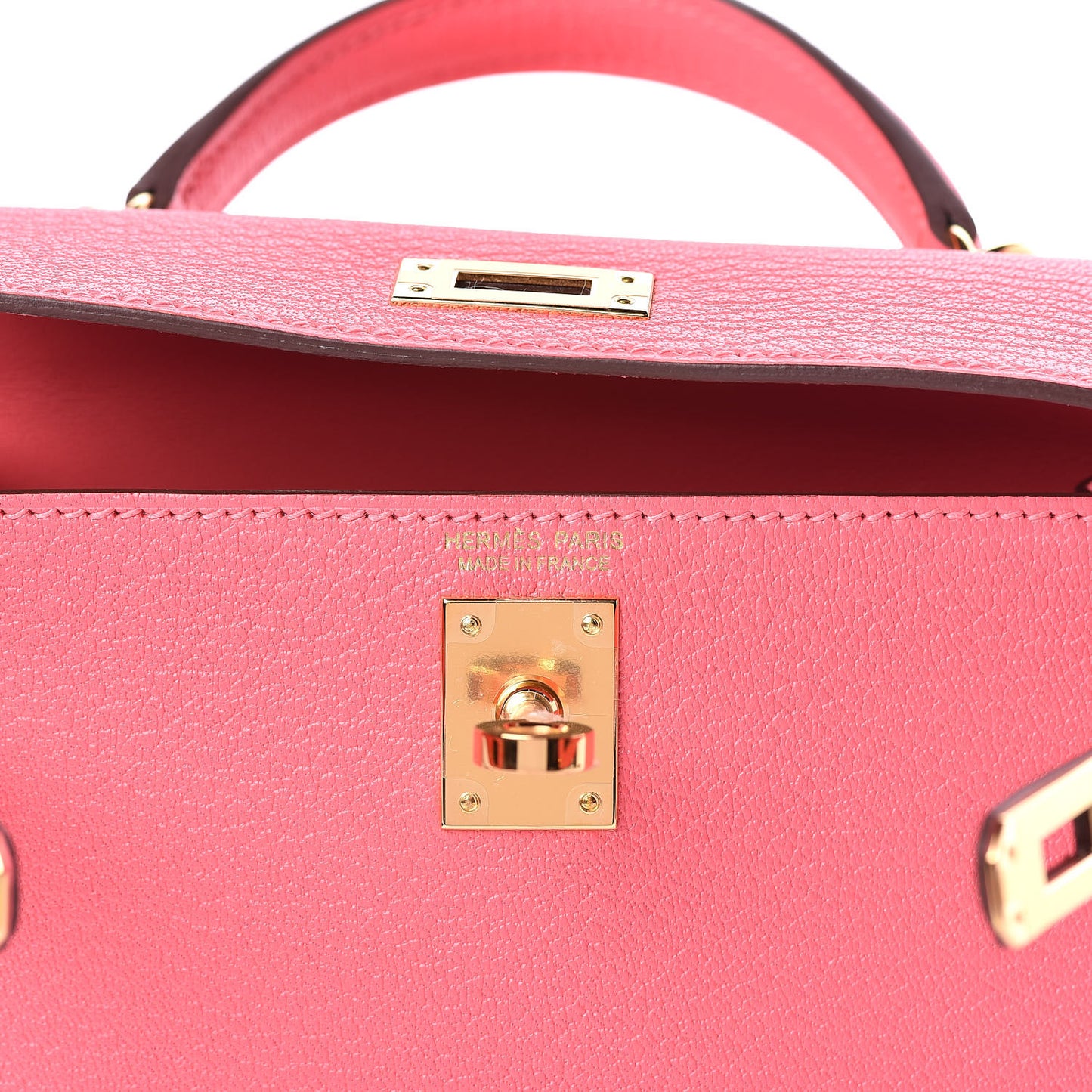 Chevre Mysore Mini Kelly Sellier 20 Rose Lipstick
