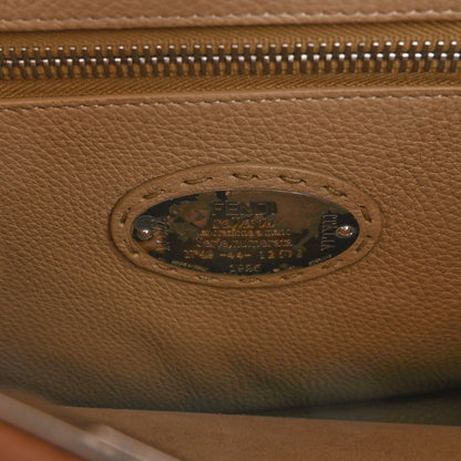 Fendi Cuoio Romano Selleria Bi-Color Medium Peekaboo Iconic Satchel Mou Deserto 7 of 12