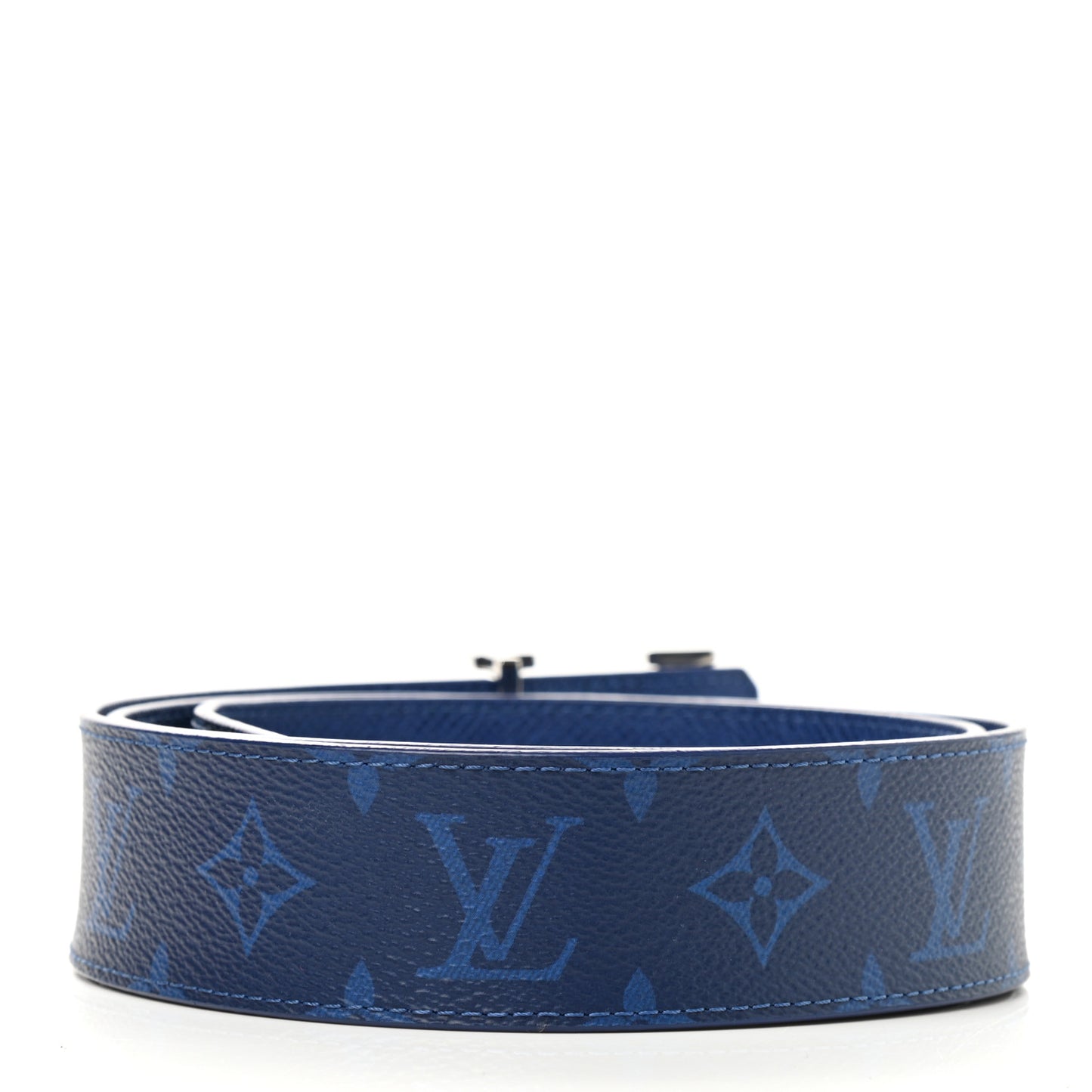 Monogram 40mm Reversible LV Initiales Belt 95 38 Cobalt Blue