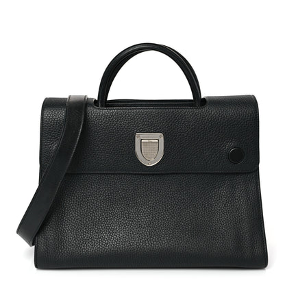 Christian Dior Grained Calfskin Medium Diorever Flap Black 1 of 11