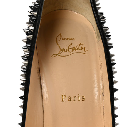 Christian Louboutin Veau Velours Studded Escarpic 100 Pumps 39.5 Black 8 of 9