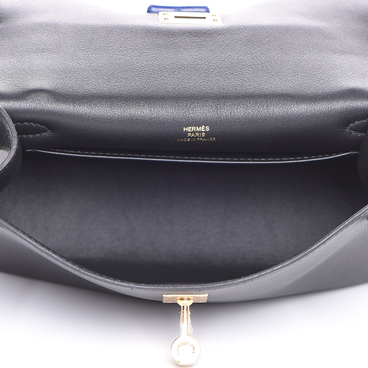 Hermes Swift Kelly Pochette Clutch Black 6 of 24