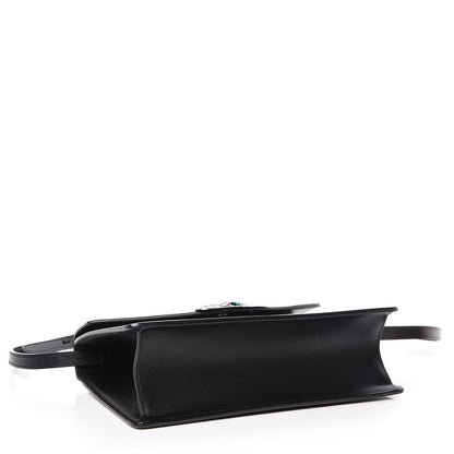 Gucci Calfskin Snakeskin Small Lilith Top Handle Bag Black 4 of 17