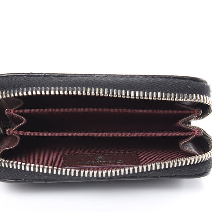 Chanel Lambskin Quilted Zip Coin Purse Black 5 of 10
