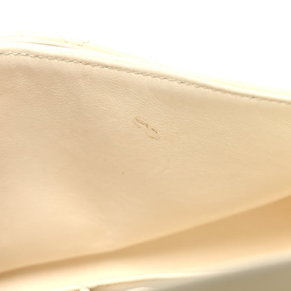 Chanel Lambskin Quilted Medium Double Flap White 11 of 13