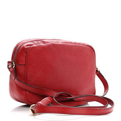 Gucci Pebbled Calfskin Small Soho Disco Bag Tabasco Red 3 of 18