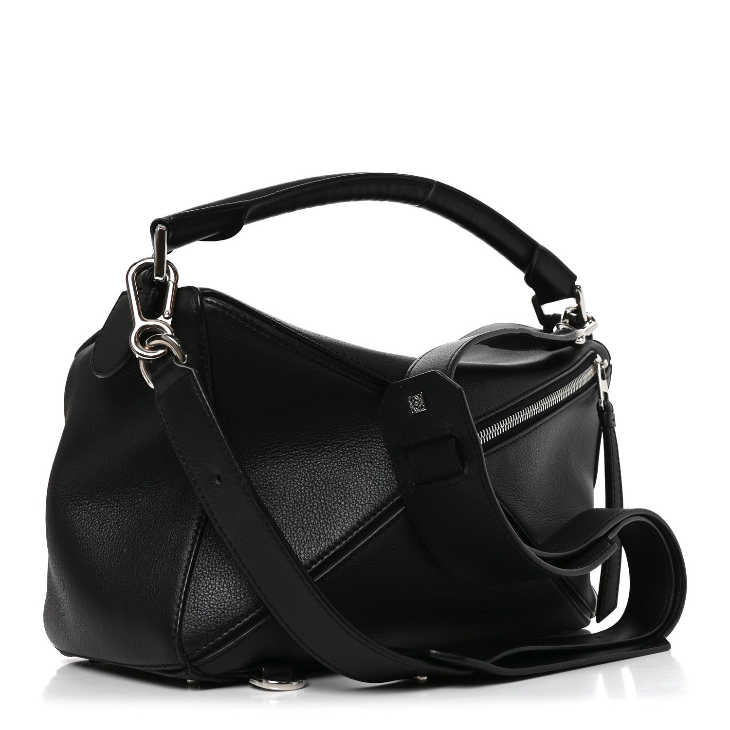 Loewe Calfskin Medium Puzzle Bag Black 3 of 9