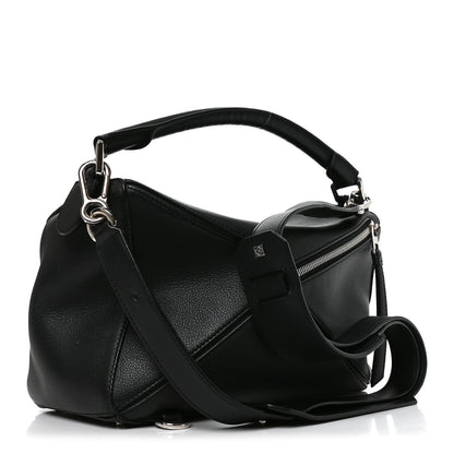 Loewe Calfskin Medium Puzzle Bag Black 3 of 9