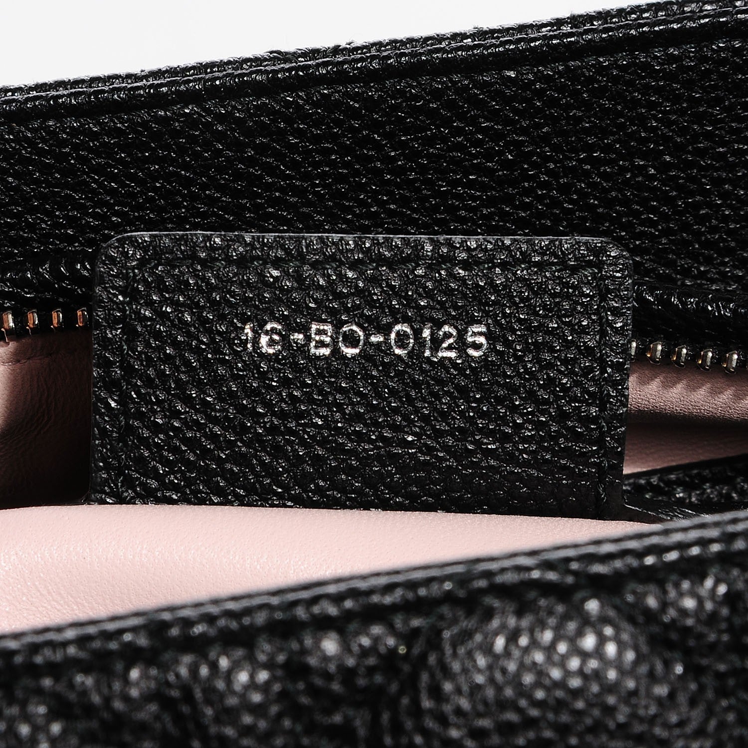 Christian Dior Grained Calfskin Cannage Medium Lady Dior Black 7 of 8