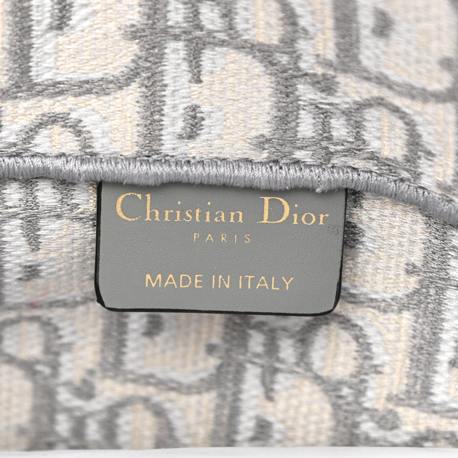 Christian Dior Oblique Slim Saddle Pouch Grey 5 of 9
