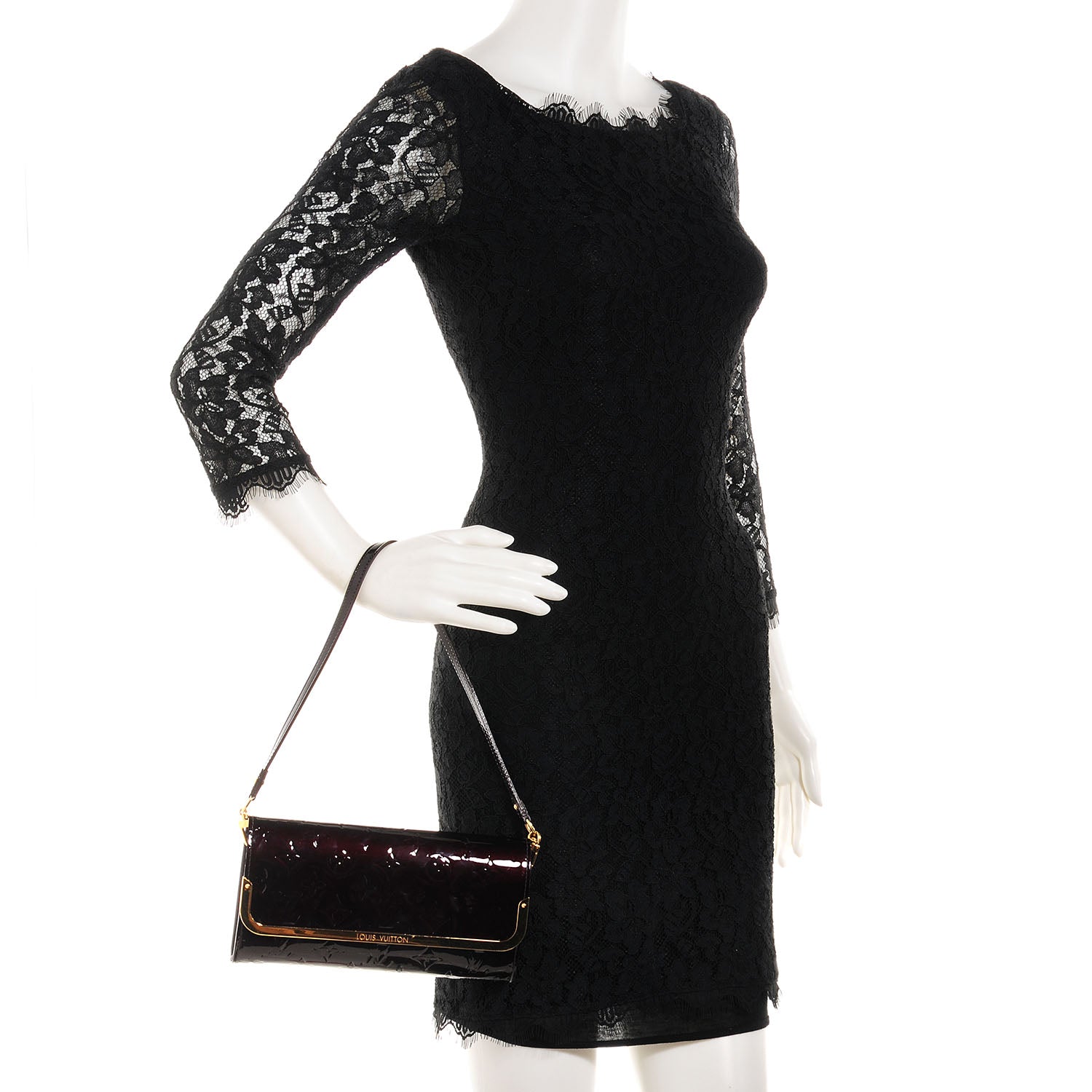 Louis Vuitton Vernis Rossmore MM Amarante 2 of 7