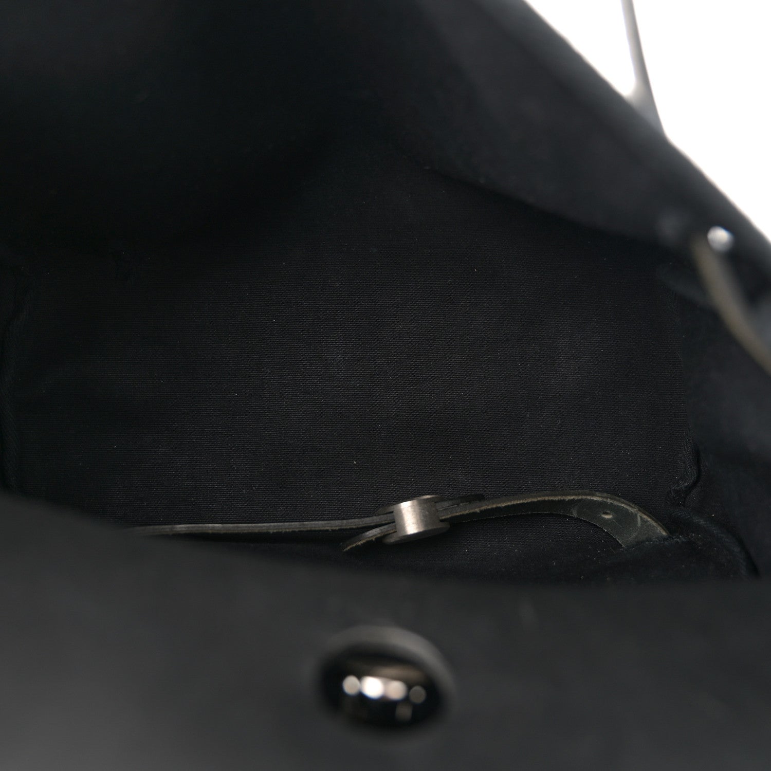 Hermes Toile Vache Calfskin Herbag 30 PM Backpack Black 6 of 14