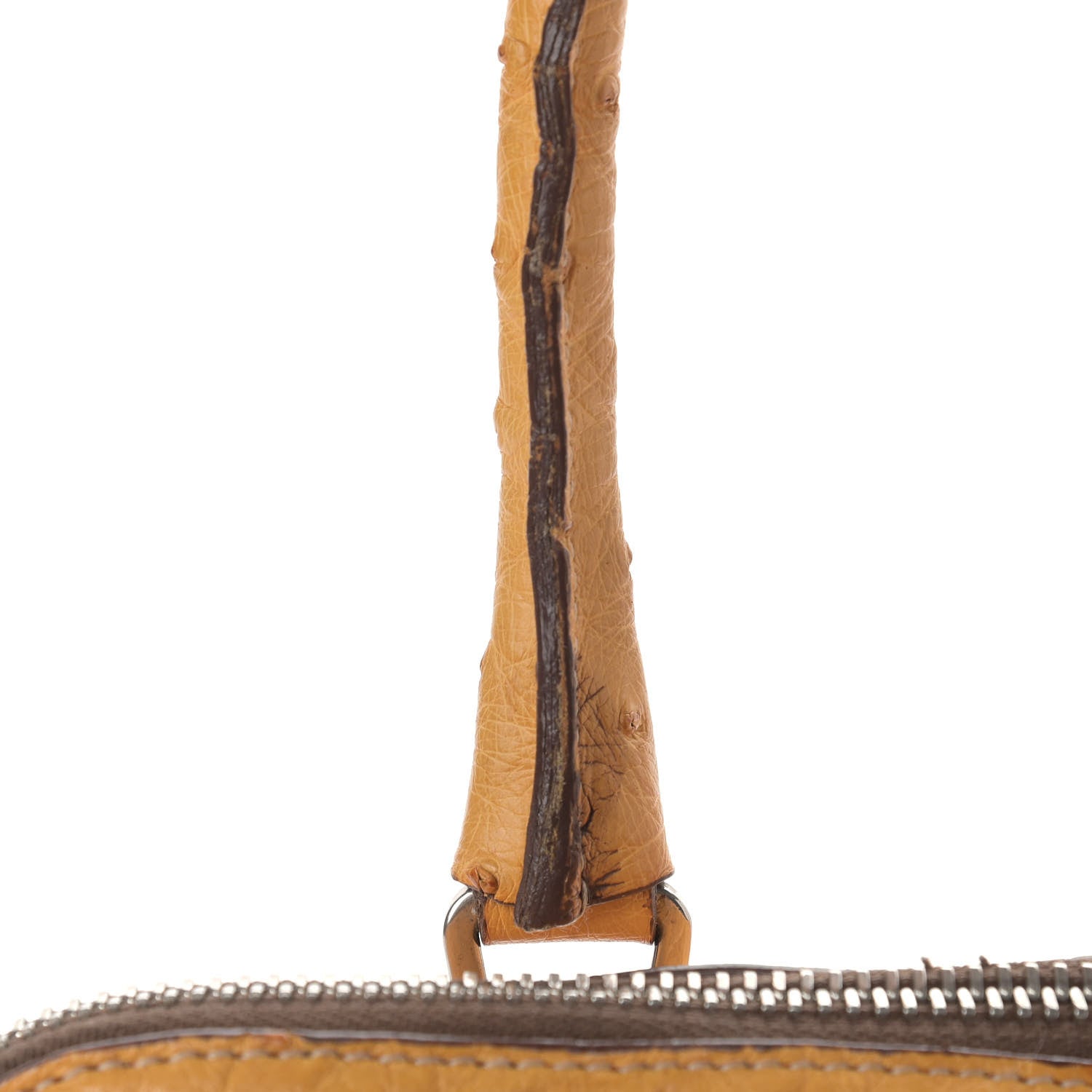 Prada Ostrich Frame Bowler Soleil 17 of 23