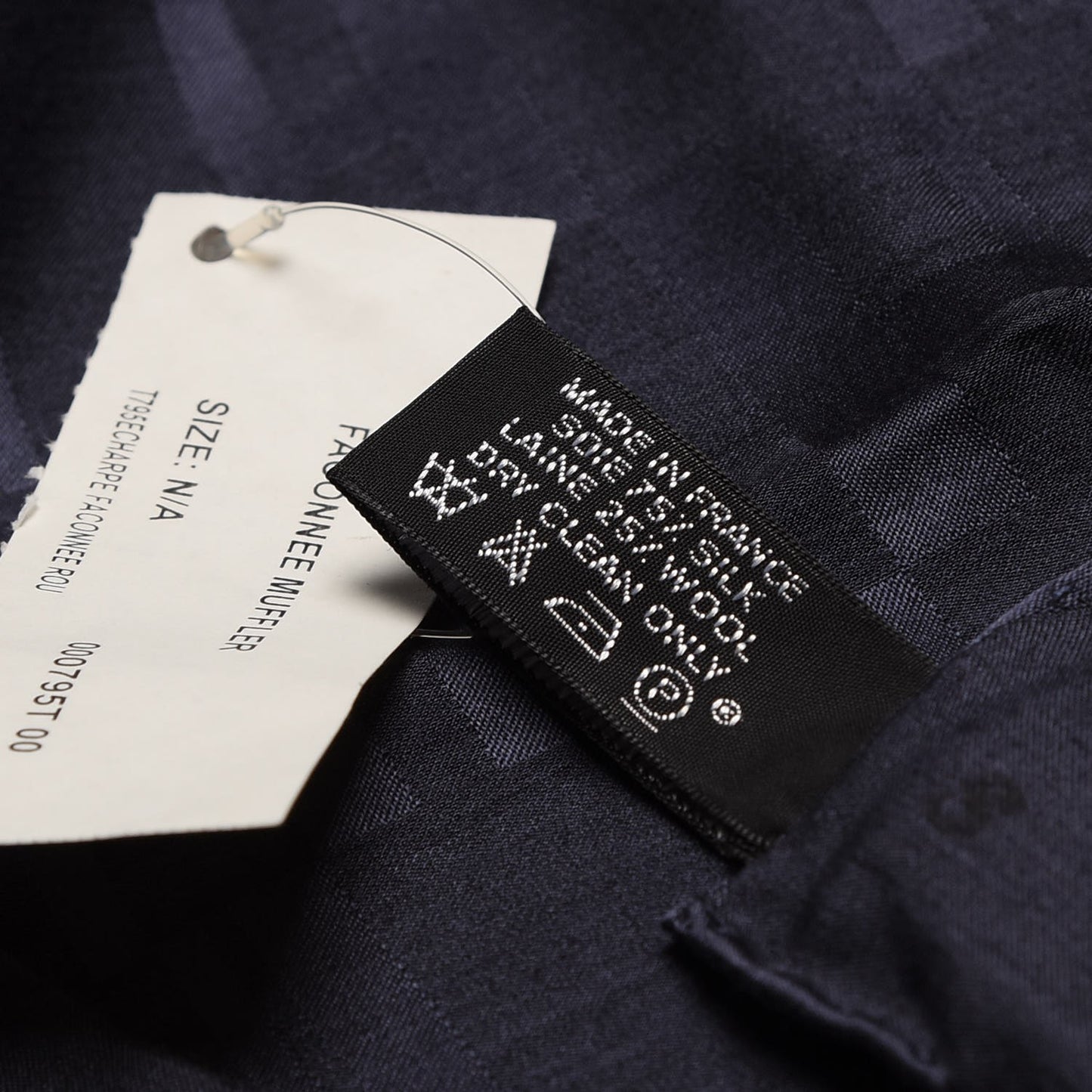 Silk Wool Faconnee Grand H Scarf