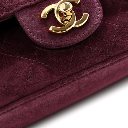 Chanel Suede Calfskin Mini Souplissimo Flap Burgundy 11 of 12