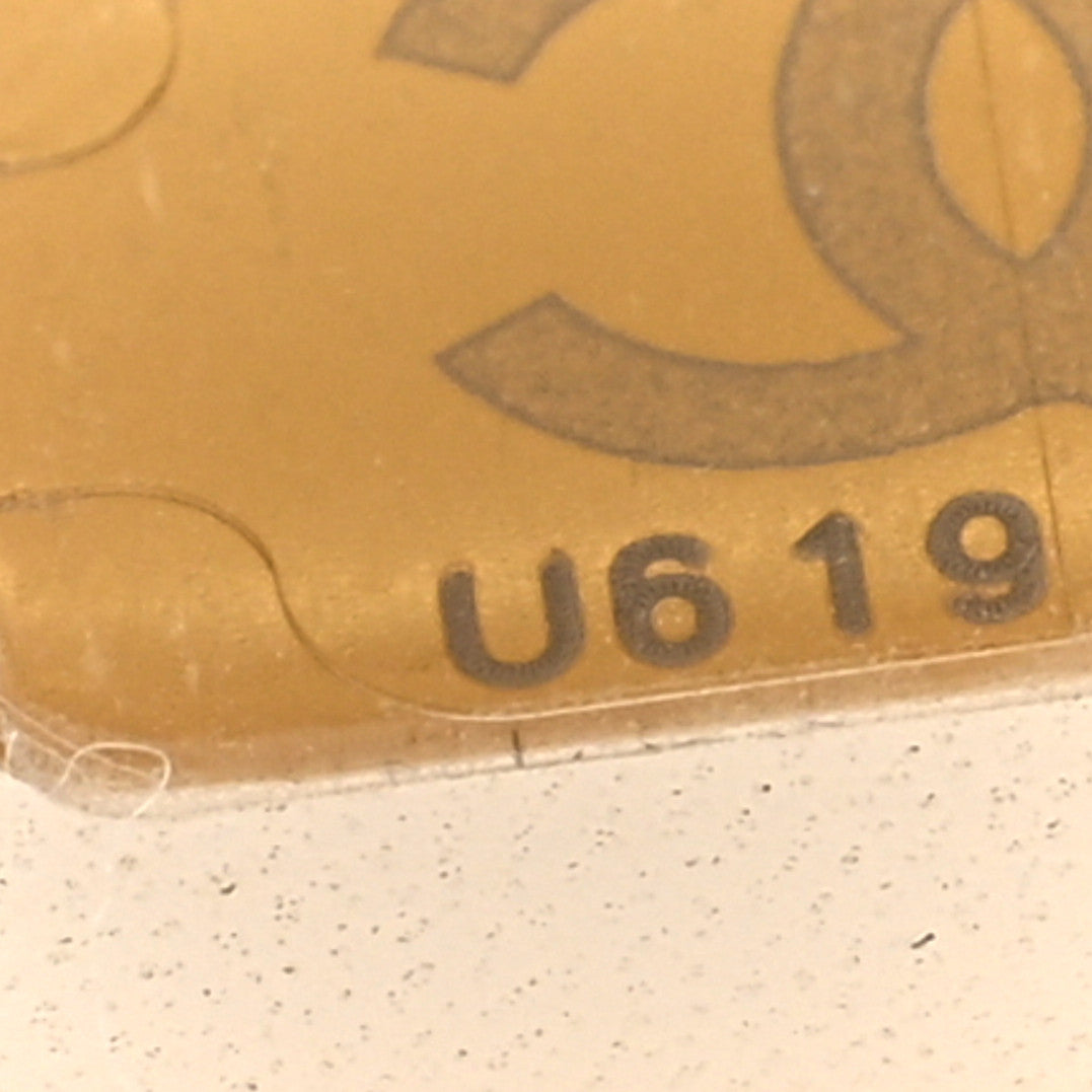 Lambskin Resin Crystal Square Quilted Monacoco Mini Square Flap White