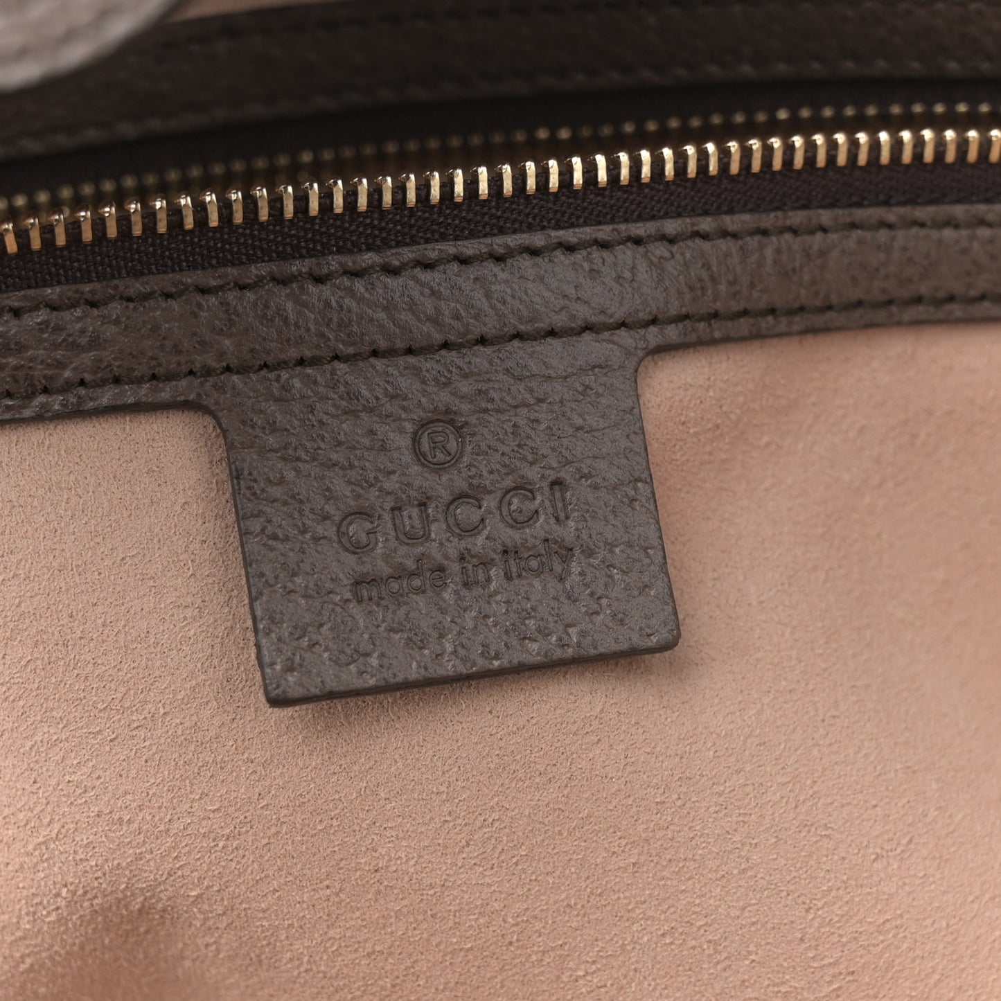 GG Supreme Monogram Textured Calfskin Web Medium Ophidia Shopping Tote Beige Ebony New Acero