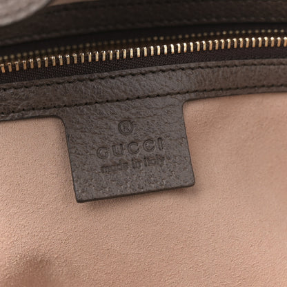 Gucci GG Supreme Monogram Textured Calfskin Web Medium Ophidia Shopping Tote Beige Ebony New Acero 10 of 21
