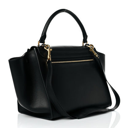 Celine Smooth Calfskin Medium Trapeze Black 3 of 10