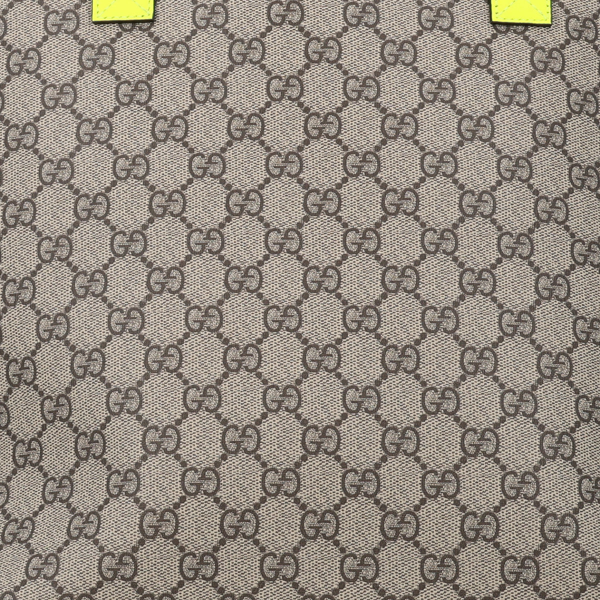 GG Supreme Monogram Totissima Shopping Tote Ebony Beige Yellow