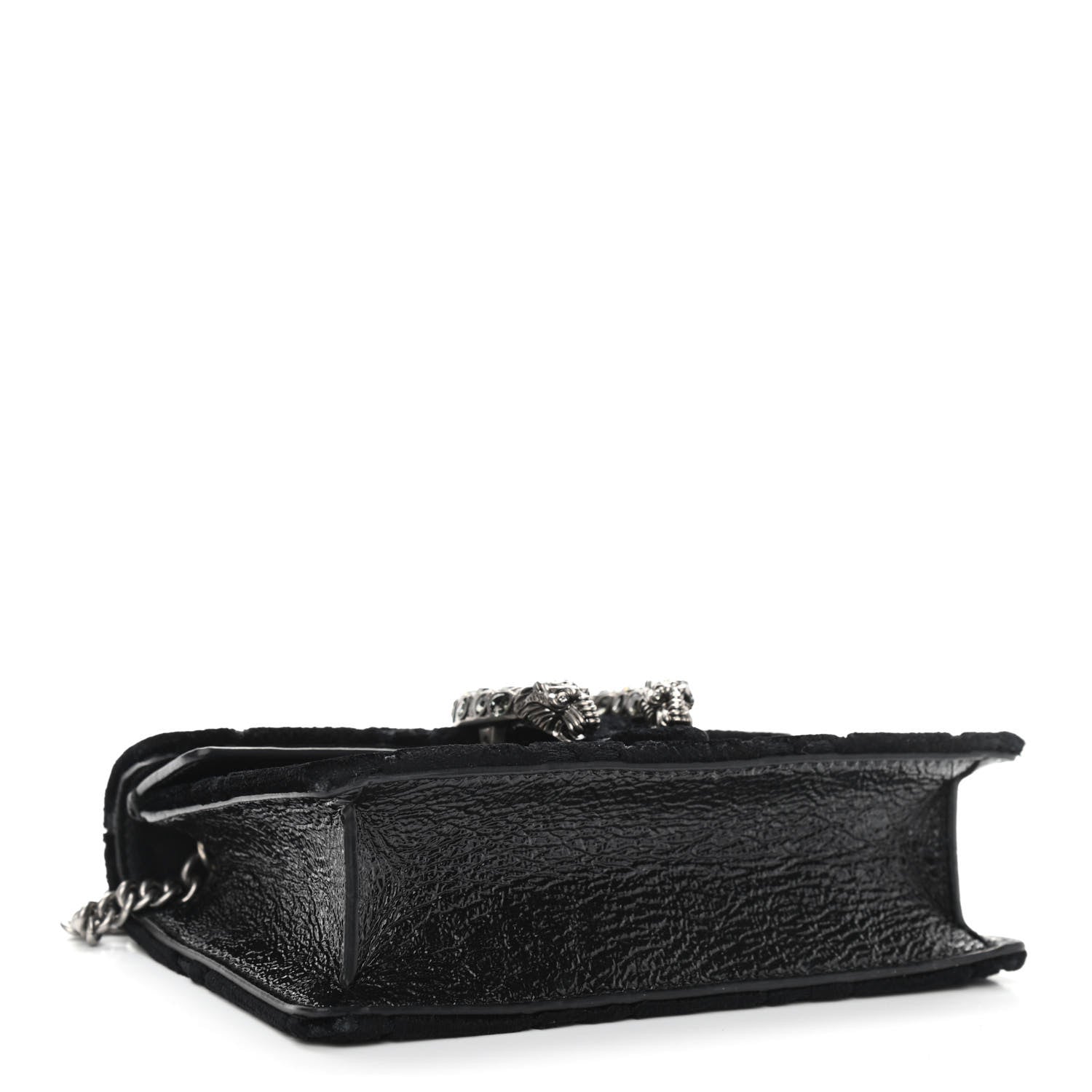 Gucci Velvet GG Monogram Super Mini Dionysus Shoulder Bag Black 4 of 10