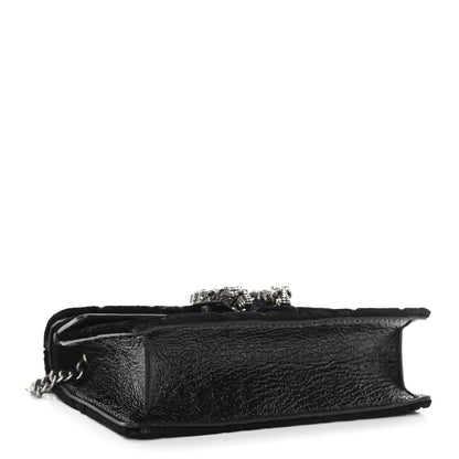 Gucci Velvet GG Monogram Super Mini Dionysus Shoulder Bag Black 4 of 10