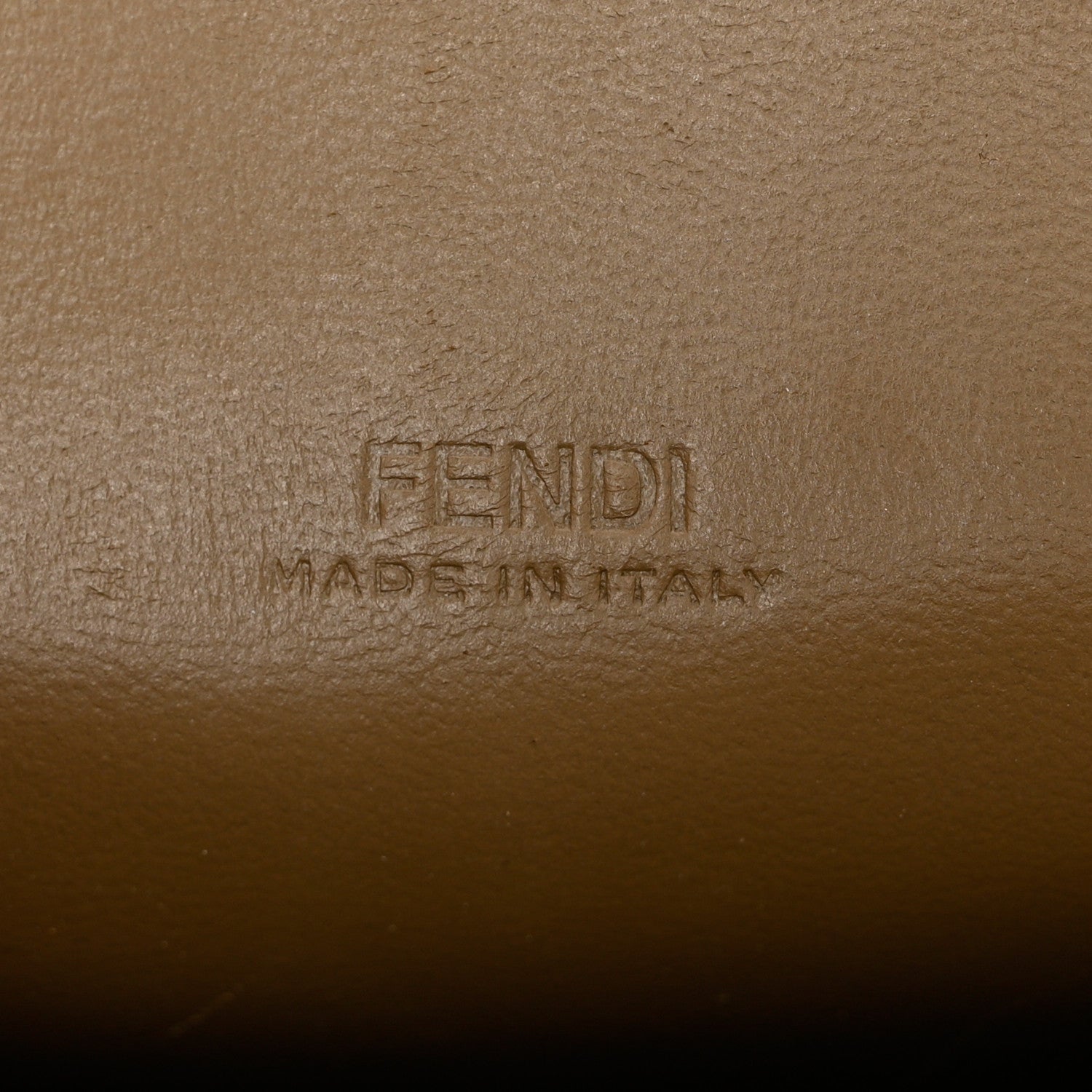 Fendi X SARAH COLEMAN Vitello Liberty Shiny Nappa FF Vertigo Peekaboo Phone Pouch Fango Maya Black 6 of 7