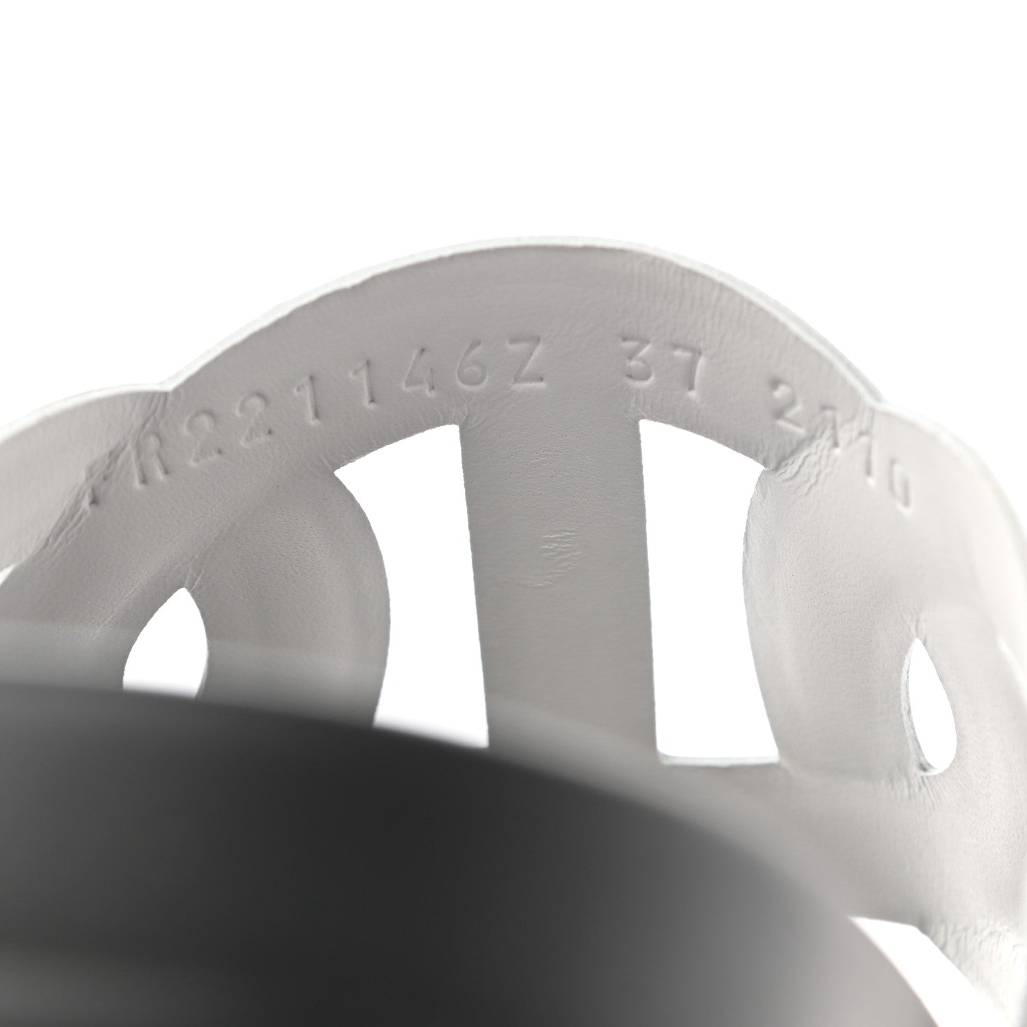 Hermes Nappa Womens Extra Sandals 37 White 8 of 9