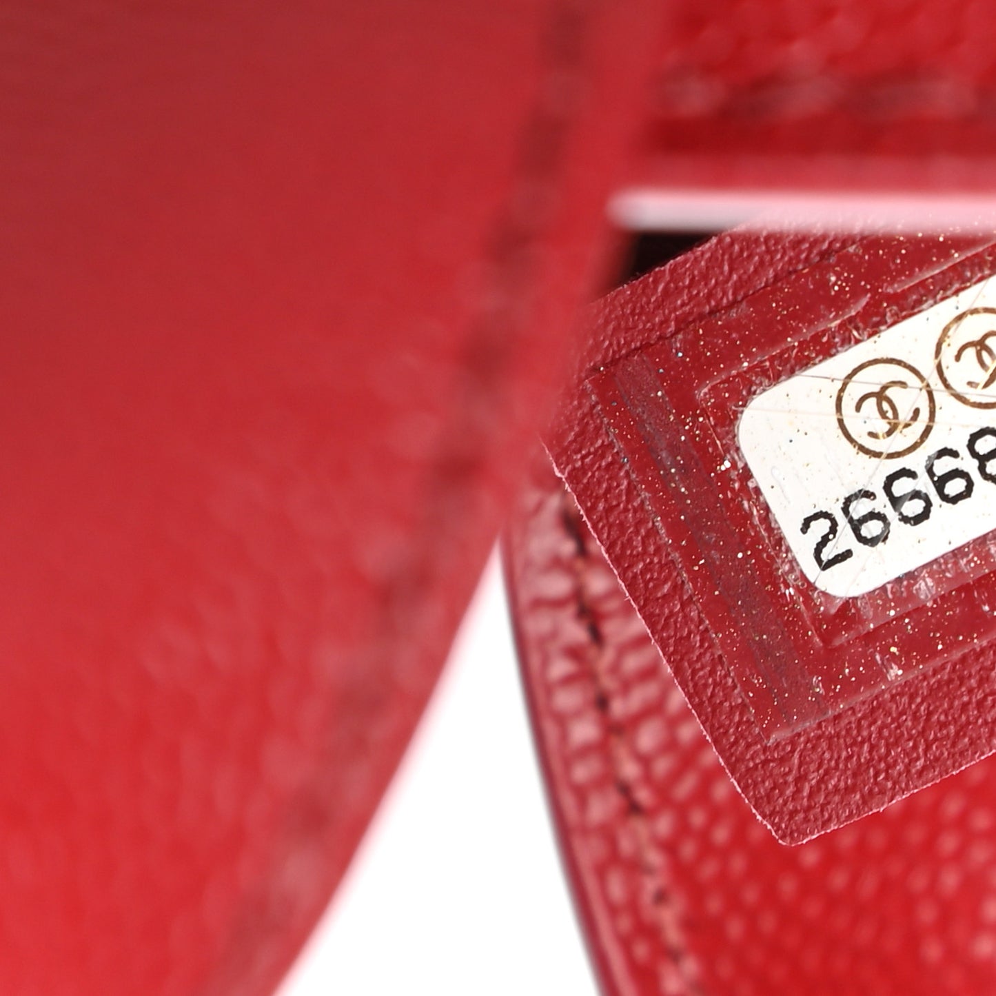 Caviar Small Studded Deauville Tote Red